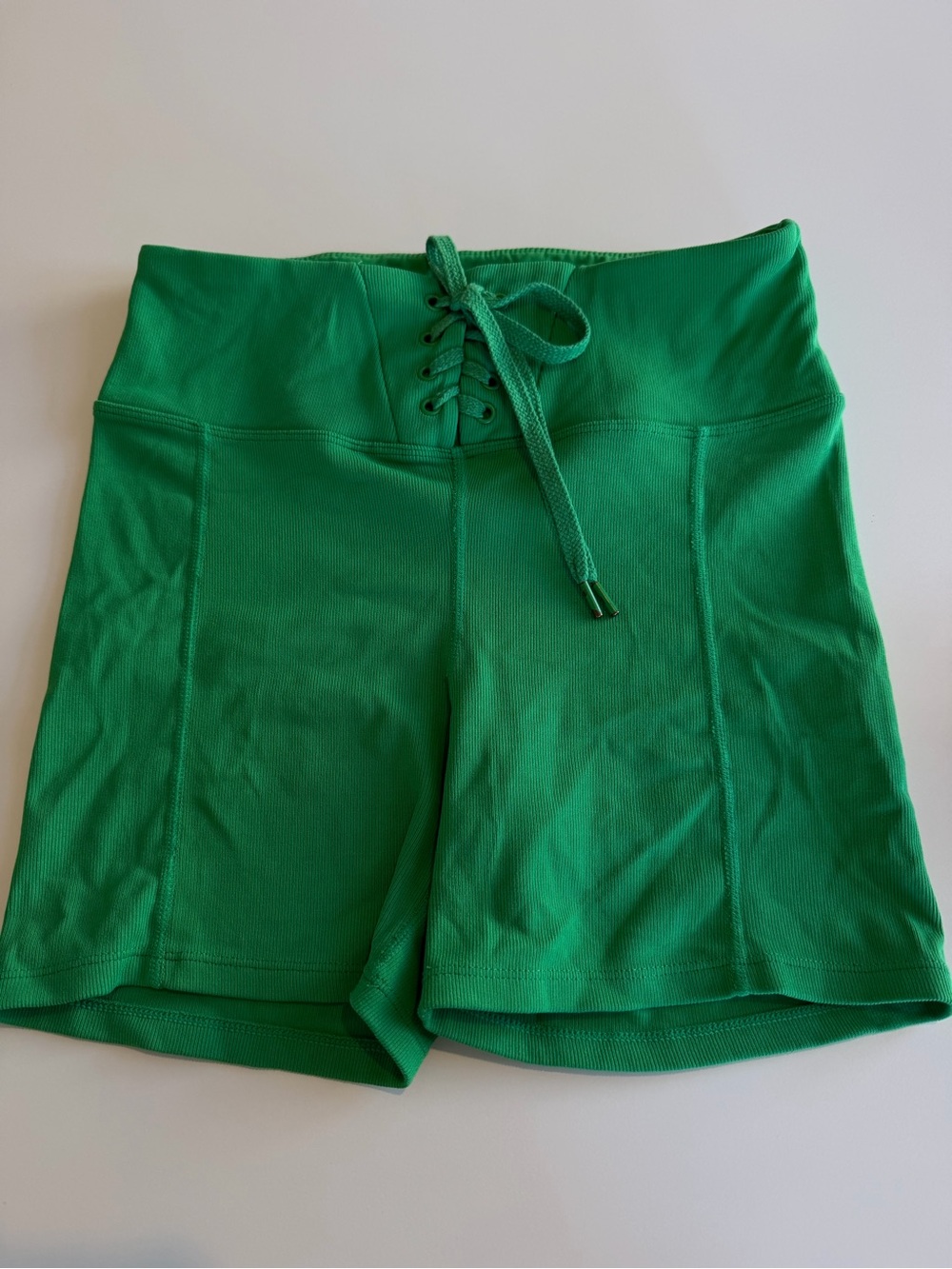 Cotton On Green High-Waist Lace-Up Women’s Shorts